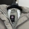 CG Hooded Puffer Jacket with Zip Pockets - Stone Grey