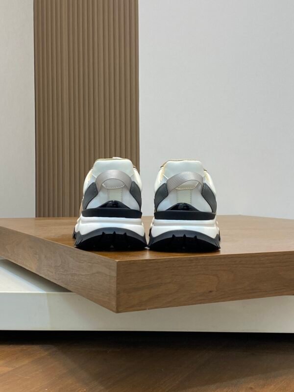 88c64d68 BRBY Low-Top Trainers with Contrast Panels - Brown/Grey