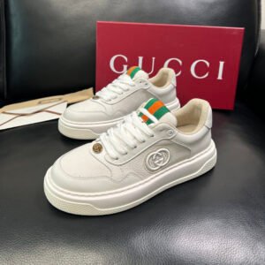 GCCI Trainers with Logo Patch Detail - White