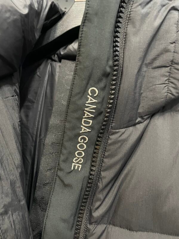 CG Hooded Zip-Up Puffer Jacket - Black