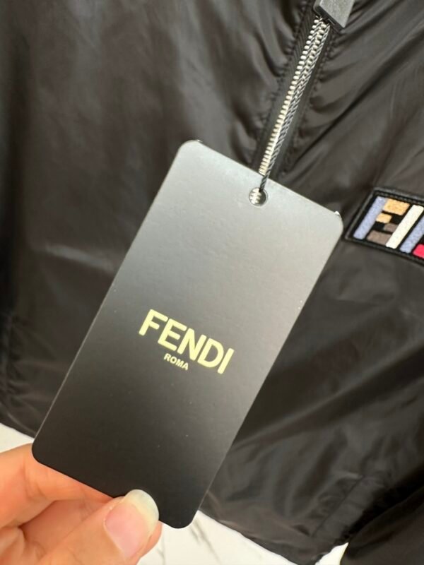 FND Multicolour Monogram Print Jacket - Black/Multicolour