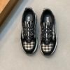 BRBY Trainers with Contrast Check Panels - Black