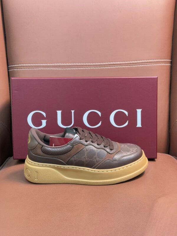 8aed9ab0 GCCI Low-Top Monogram Trainers - Dark Brown