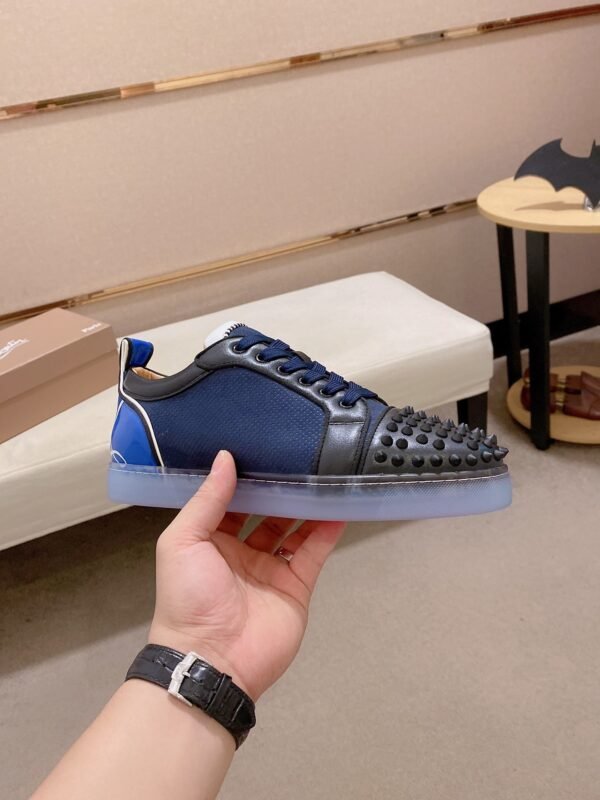 8b2c40ac CLB Low-Top Trainers with Studded Toe Detail - Navy Blue/Black