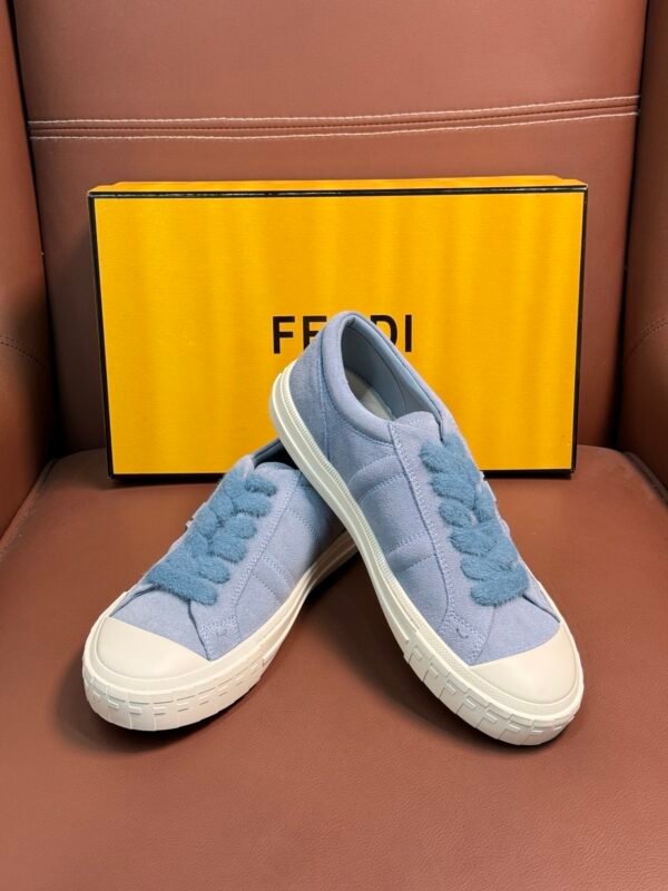 8bd4e0a9 FND Low-Top Trainers with Fuzzy Laces - Blue