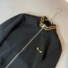FND Zip-Up Jacket with Eye Motif - Black