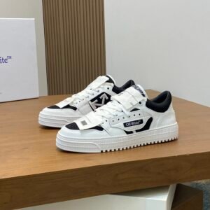 8c7b1ca7 OFFW Low-Top Trainers with Black and White Contrast Panels