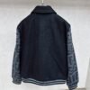 FND Contrast Sleeve Varsity Jacket - Black