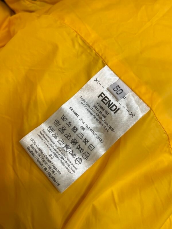 8ccd8116 FND Hooded Puffer Jacket with Contrast Lining - White