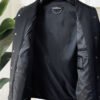 FND Textured Button-Front Jacket - Black