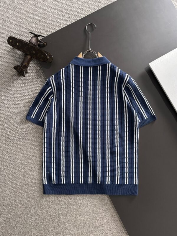 CG Stripped Polo Shirt – Blue