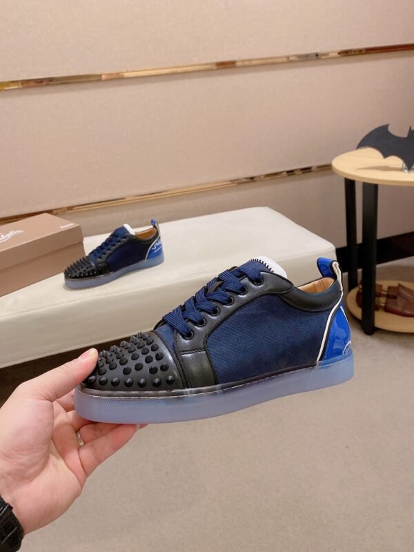 8fdc38f2 CLB Low-Top Trainers with Studded Toe Detail - Navy Blue/Black