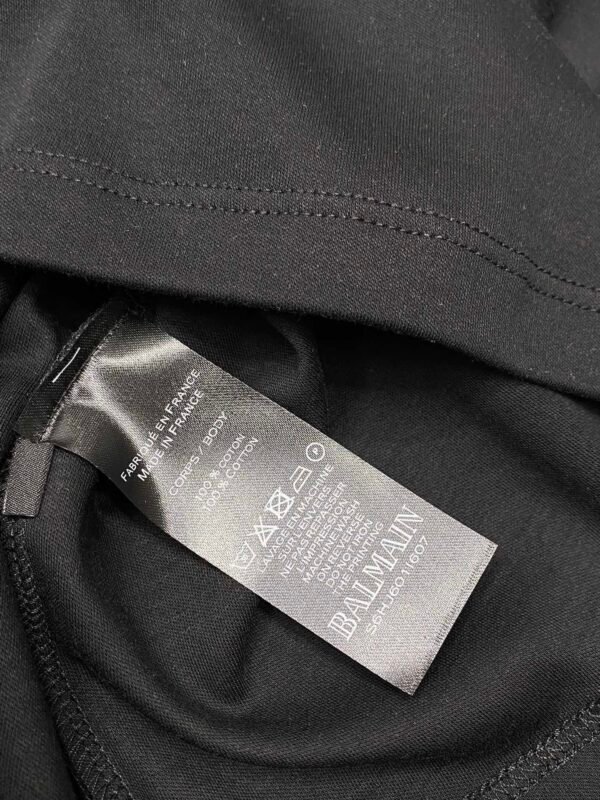 BLMN Gold Tone Logo-Print Long-Sleeve Tee Crewneck Jumper