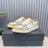 9 AMR Skel Leather Trainers – Alabaster with White Accents