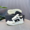 AMR Chunky Sole Mesh Suede & Leather Trainers - Black & White