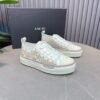 AMR Stars Court Low Mesh & Leather with Glitter Trainers - Alabaster