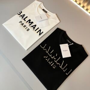 BLMN Paris Contrasted Logo Crewneck T-Shirt