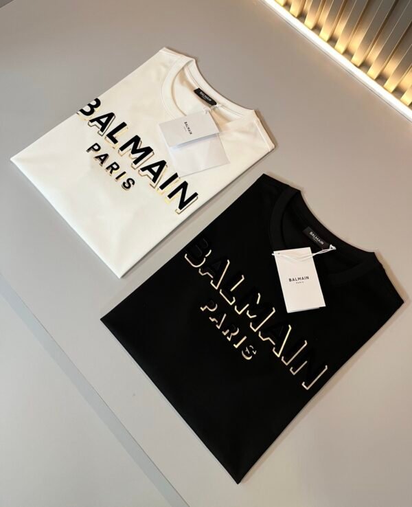 BLMN Paris Contrasted Logo Crewneck T-Shirt