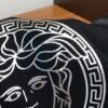 VRSC Silver Medusa Medallion Print Cotton Jumper - Black