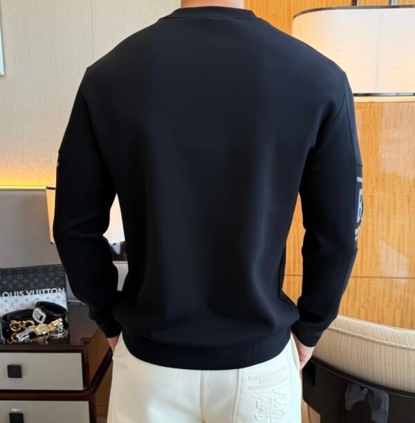 9 BLMN Logo-Print Long-Sleeve Tee Jumper - Black