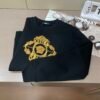 VRSC Gold Embroidered Medusa Baroque Crewneck Jumper – Black