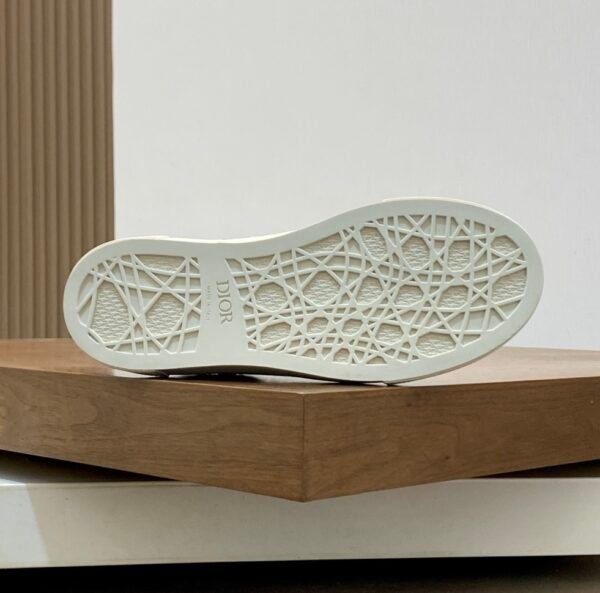 DXR CD Low-Top Oblique Leather Trainers – Black