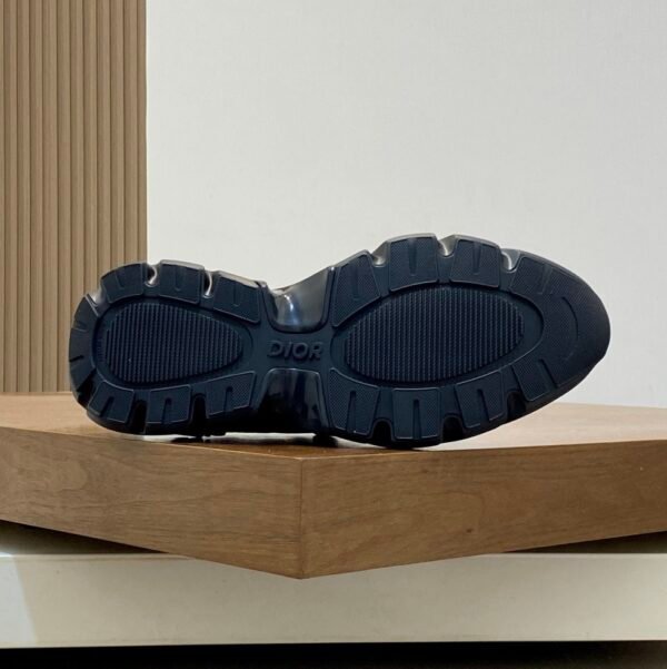 9 DXR Technical Mesh & Leather Trainers – Black Reflective