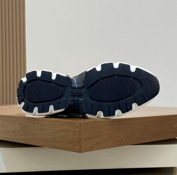 DXR Technical Mesh & Leather Trainers – Blue & Black