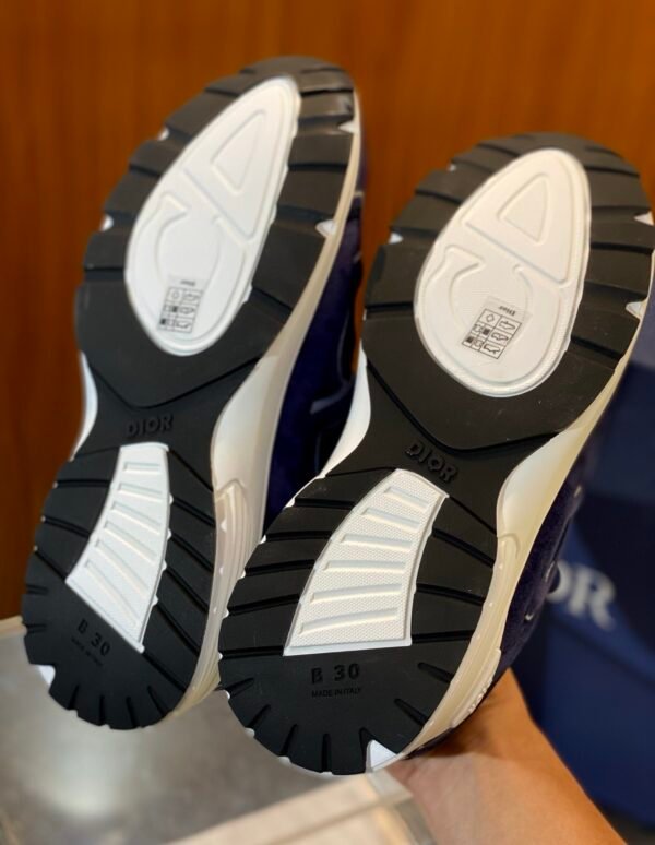 9 DXR CD Navy Blue Suede & Technical Mesh Trainers