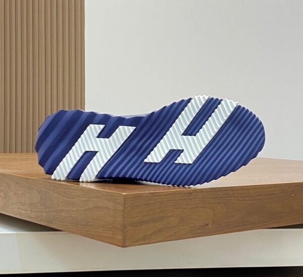 HRMS Mesh Low-Top Trainers – Blue with White Detail