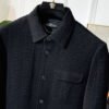 FND Textured Button-Front Jacket - Black