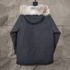 CG Utility Parka Coat with Fur-Trim Hood - Charcoal Grey