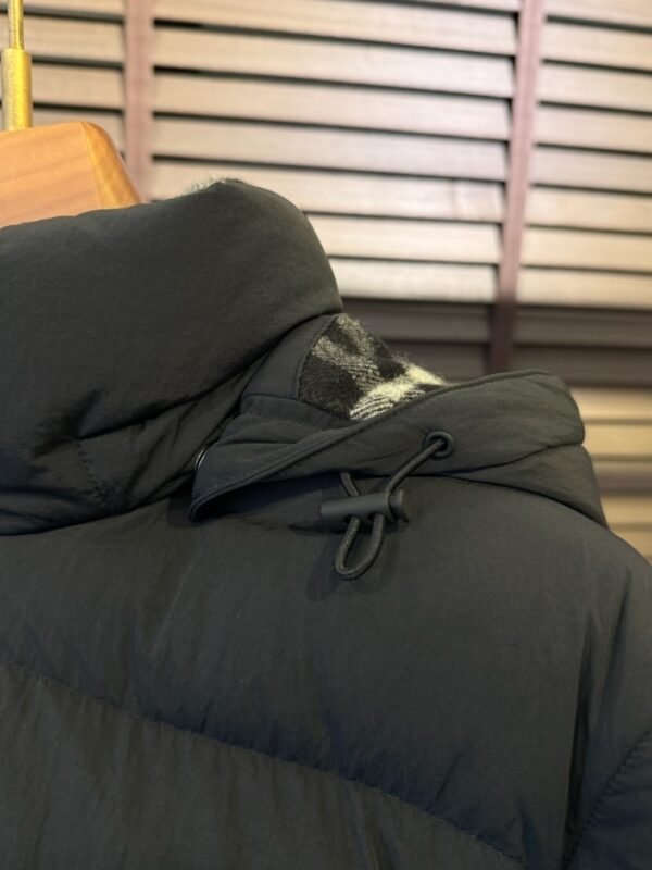 BRBY Hooded Padded Puffer Jacket - Black