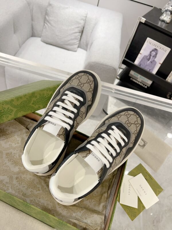 93775245 GCCI Low-Top Monogram Trainers - Black/Brown