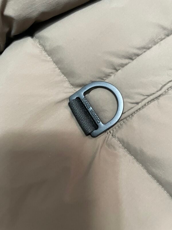 CG Hooded Zip-Up Puffer Jacket - Beige