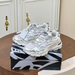 94c6961a OFFW Mesh Trainers with Graphic Panel Details - White