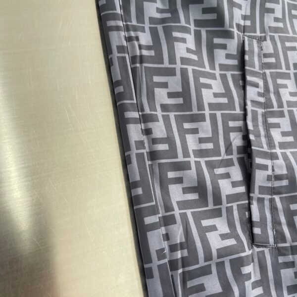 FND Reversible Monogram Gilet with Zip-Front - Black