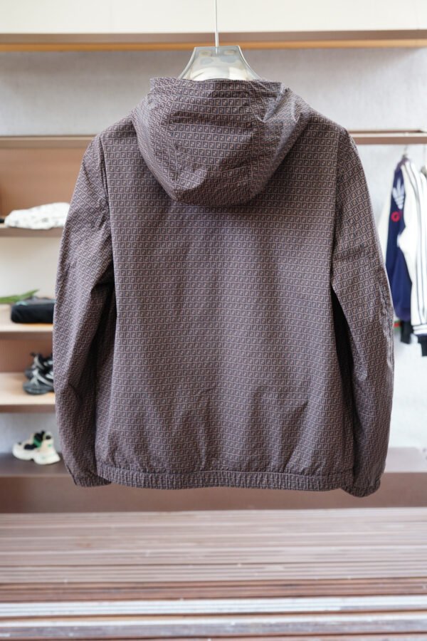 FND All-Over Monogram Hooded Jacket