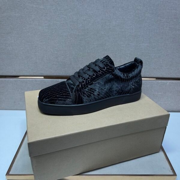 9560280d CLB Trainers with Textured Dot Pattern - Black