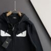 FND Zip-Up Hooded Jacket with Eye Graphic Details
