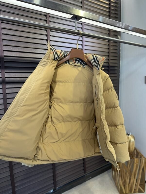 BRBY Hooded Padded Puffer Jacket - Light Beige