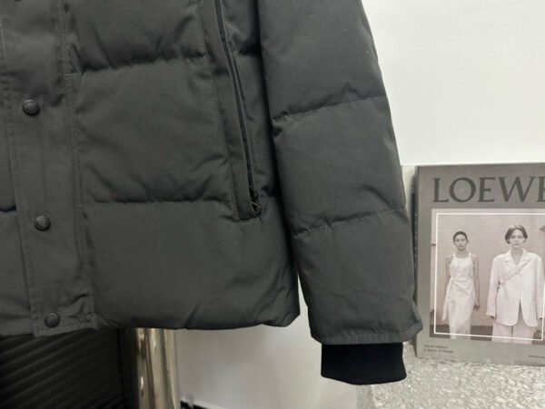 CG Hooded Puffer Jacket with Faux Fur Trim - Charcoal Grey