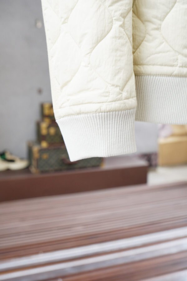 BRBY Quilted Jacket with Ribbed Collar