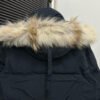 CG Hooded Puffer Jacket with Faux Fur Trim - Navy Blue