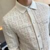 FND Textured Jacquard Jacket - White