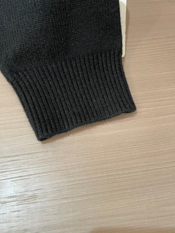 FND Crew Neck Jumper with Graphic Eye Motif - Black