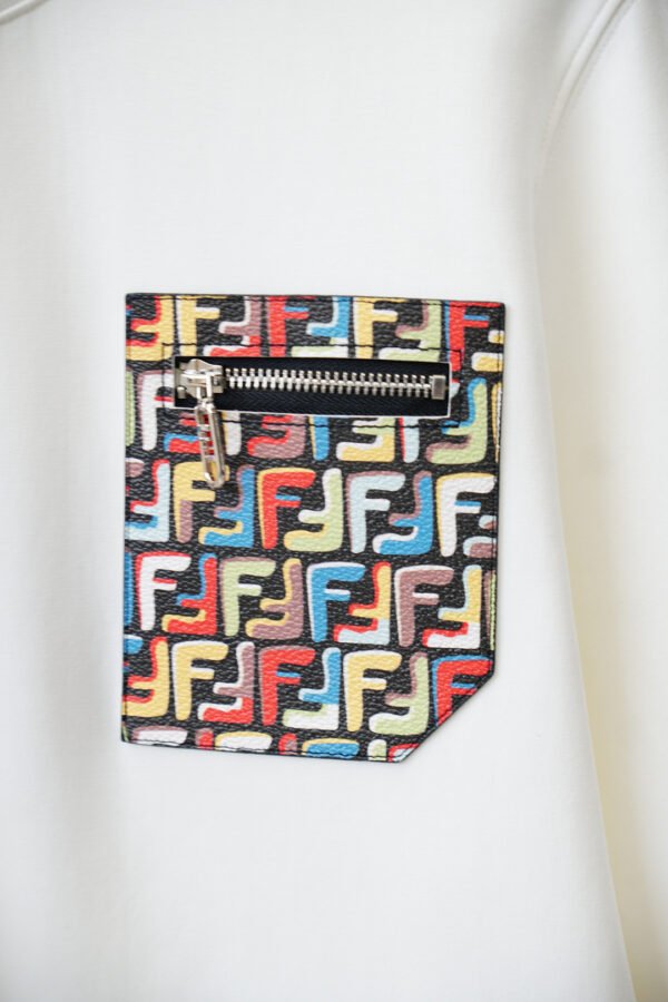 FND Crew Neck Jumper with Contrast Zip Pocket Detail