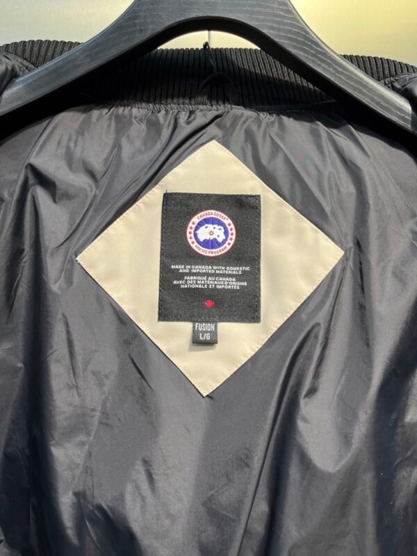 CG Puffer Jacket with Ribbed Collar - White