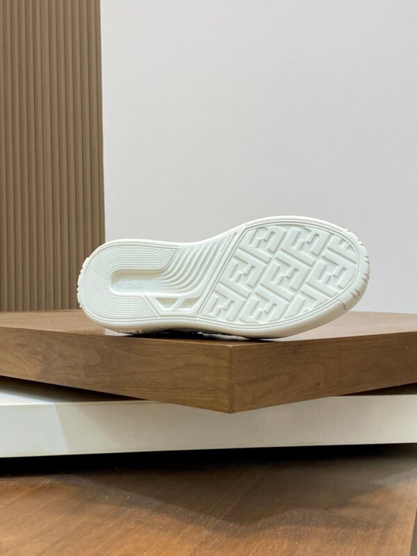 FND Low-Top Trainers With Black Contrast  Details - White