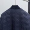 CD Quilted Jacket with Zip Pockets - Navy Blue
